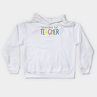 Rainbow Special Ed Teacher Kids Hoodie